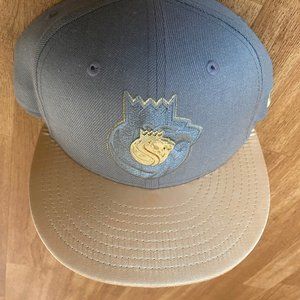 Sacramento Kings Hat Snap Back Silver Gold Grey